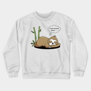 Snoozy Sloth Crewneck Sweatshirt